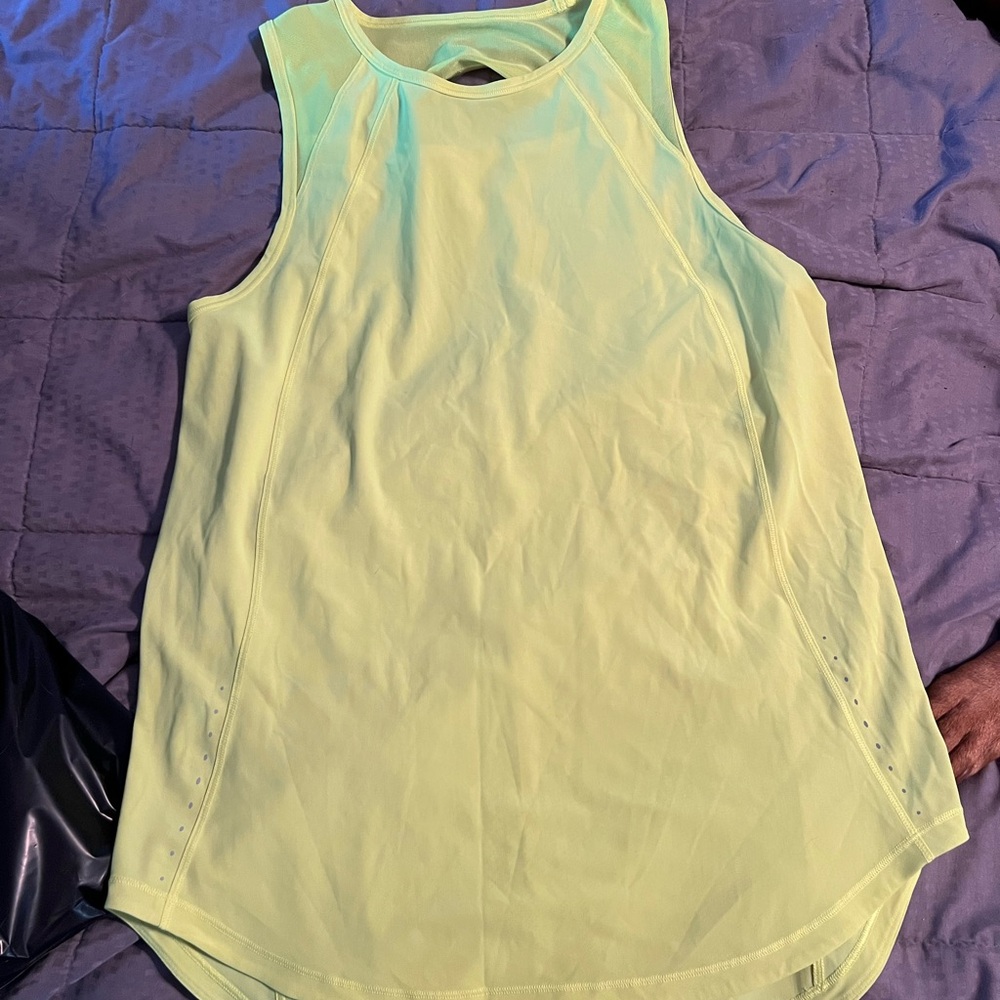 Lululemon Athletica Light Green Tank Top